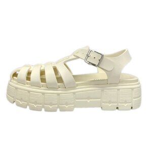 miumiu - Cream EVA(Synthetic resin) Women's Sandals 383-081325